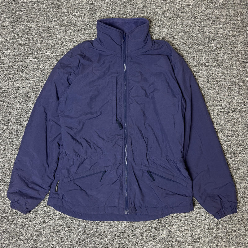 Columbia Interchange Jacket Womens M Navy Fleece Lined