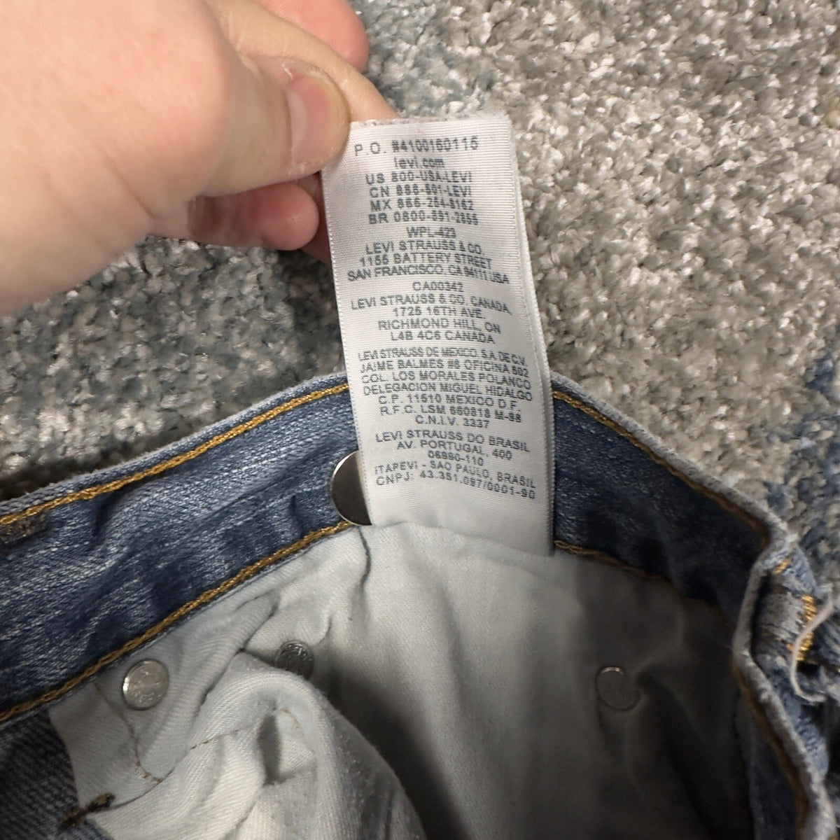 Vintage Y2K Levis 559 Relaxed Straight Jeans Mens 33x30 Blue
