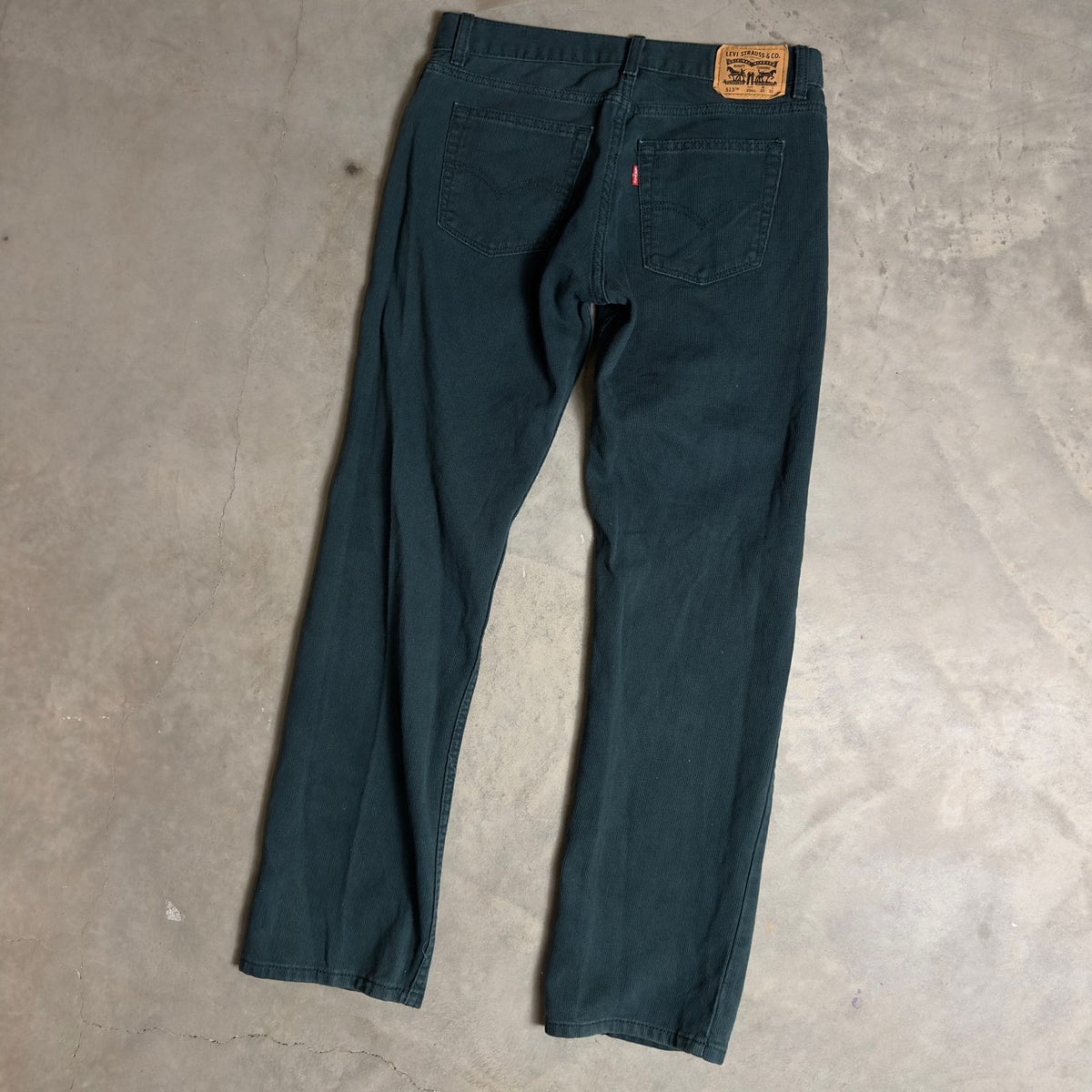 Levi's 513 Slim Straight Jeans Boys 20 Green W30x30