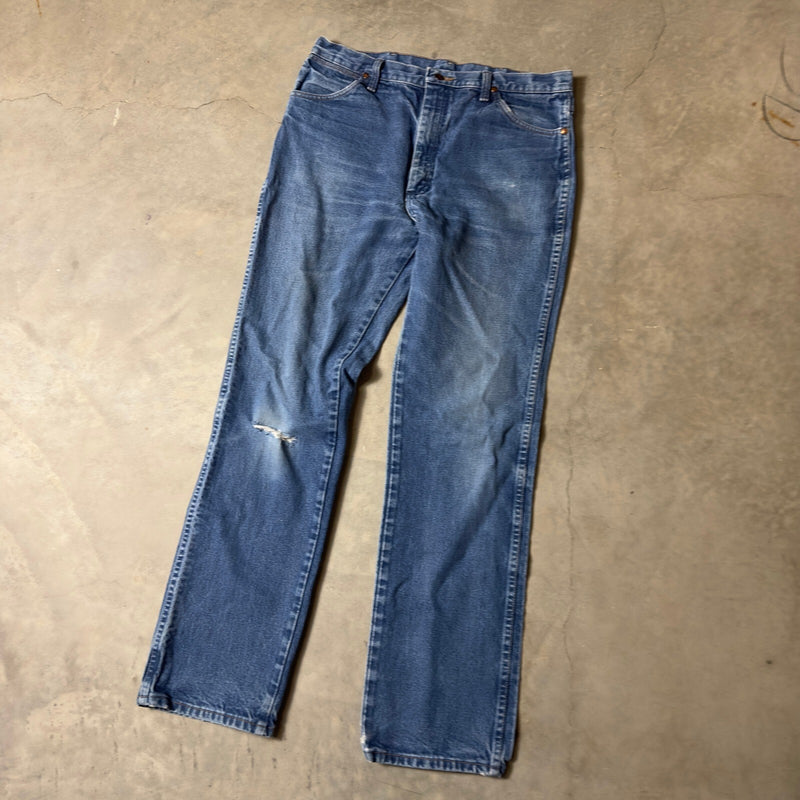 Vintage Wrangler 936PWD Jeans Mens 36x34 Blue Cowboy Cut