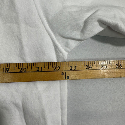 Bayside USA Crewneck Sweatshirt Mens Large White Made in USA