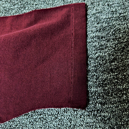 Vintage Honors Pocket Tee Mens L Maroon Made in USA