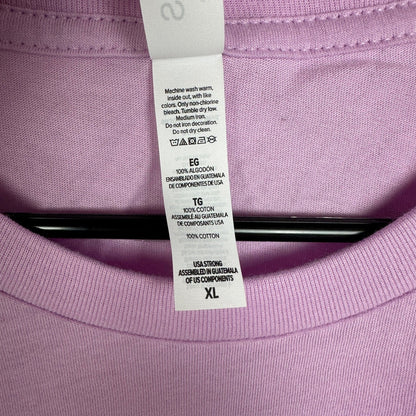 NWT Bella Canvas Mens XL T-Shirt Lilac Cotton Crewneck