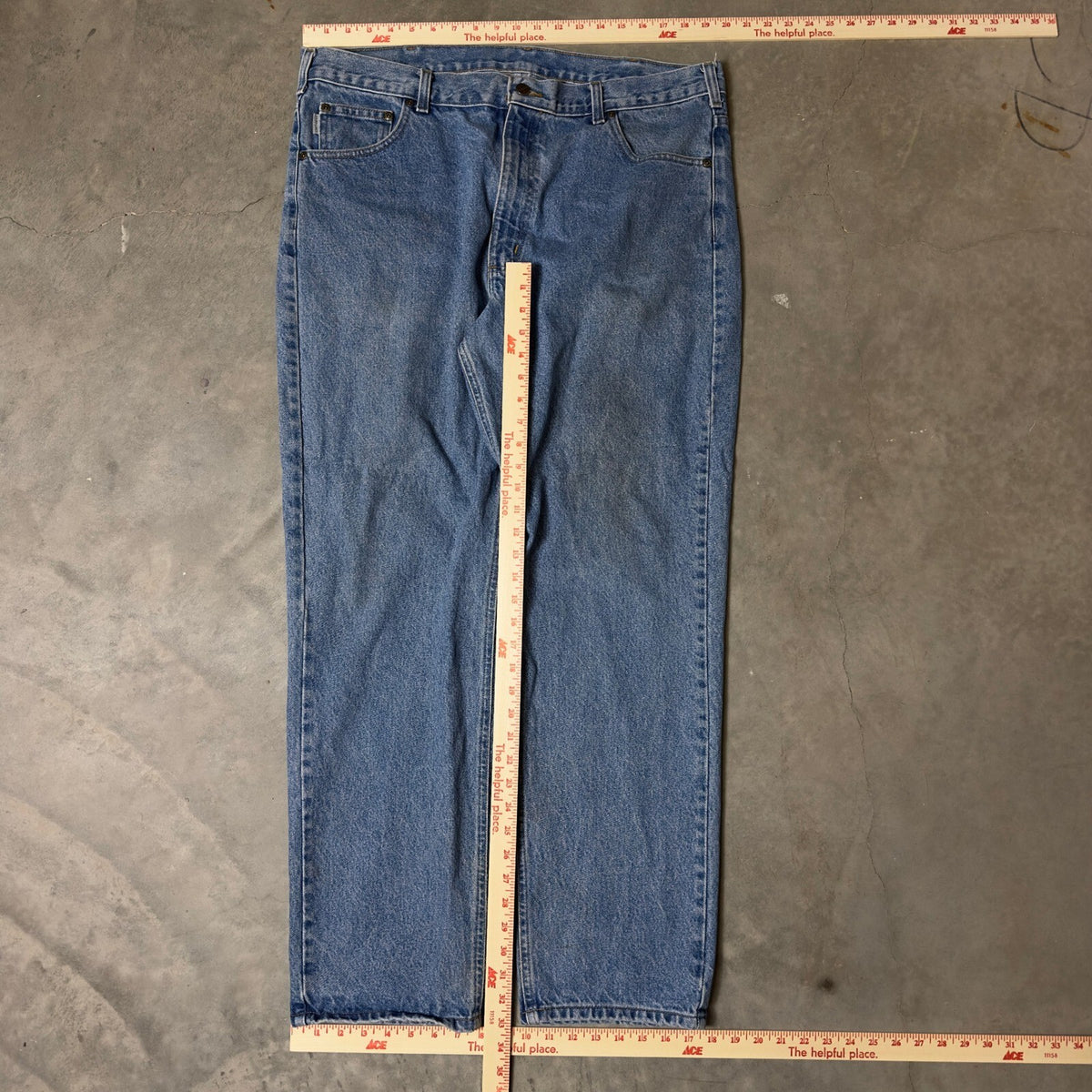 Vintage Carhartt Denim Jeans Mens 38x31 Baggy