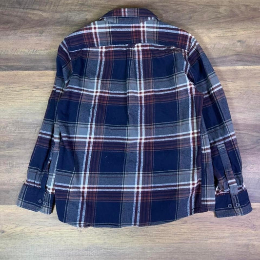 Vintage Eddie Bauer Plaid Flannel Shirt Mens M Outdoor