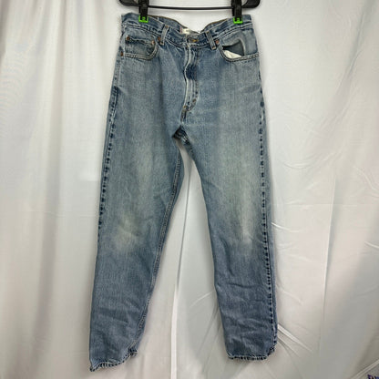 Levi's 505 Regular Fit Jeans Mens 36x36 Light Wash Baggy