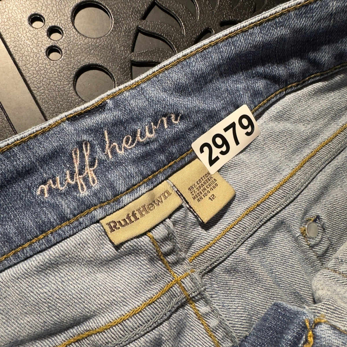 Vintage Y2K RuffHewn Straight Leg Jeans Womens 12 Blue