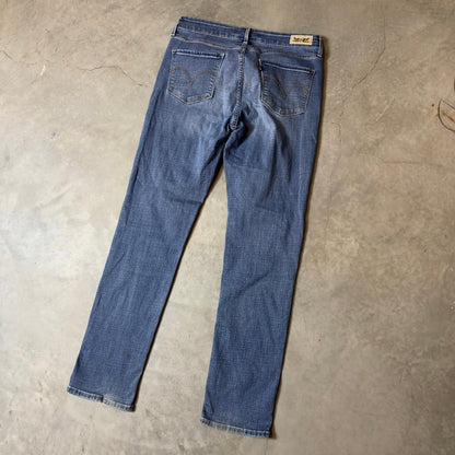 Levi's Mid Rise Skinny Jeans Womens 10 Blue Denim
