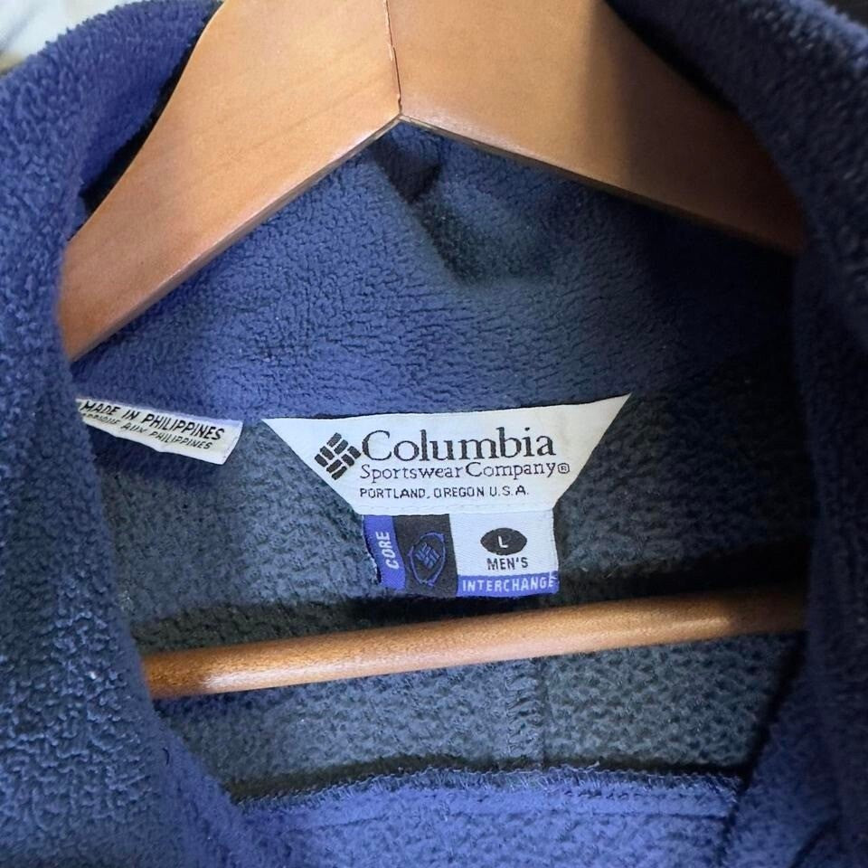 Columbia Men's Interchange Jacket Large Navy Blue Fleece Lined – Read