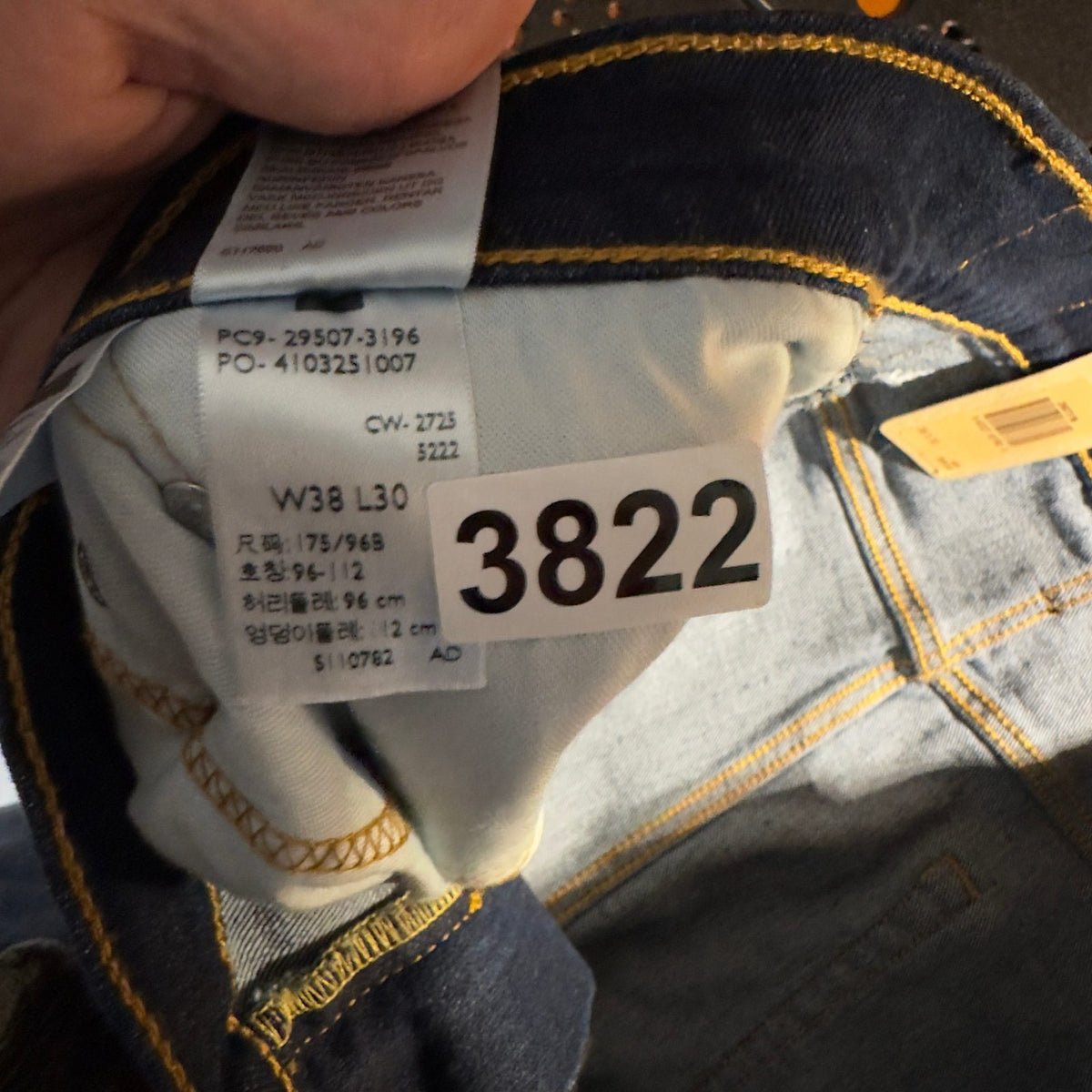 NWT Levi's 502 Taper Mens Stretch Jeans W38 L30 Dark