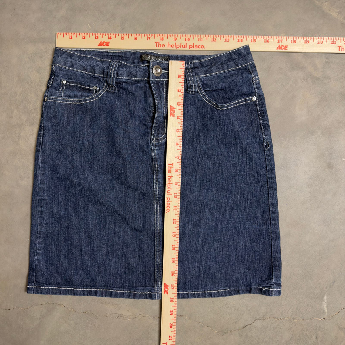 Earl Jean Denim Mini Skirt Womens 6 Blue Y2K