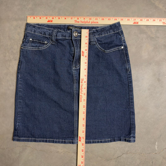 Earl Jean Denim Mini Skirt Womens 6 Blue Y2K