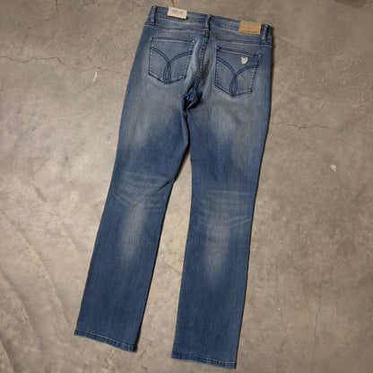 NWT Calvin Klein Straight Jeans Womens 29x32 Distressed