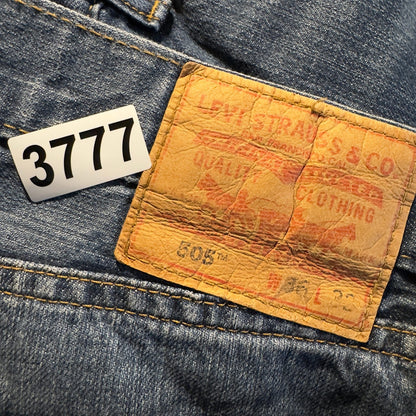 Vintage Y2K Levi's 505 Regular Jeans Mens 38x32 Dark Wash