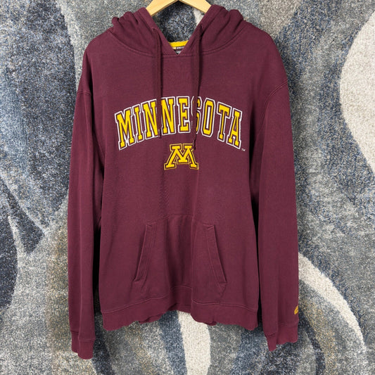 Colosseum Minnesota Gophers Hoodie Mens XL Maroon Gold NCAA