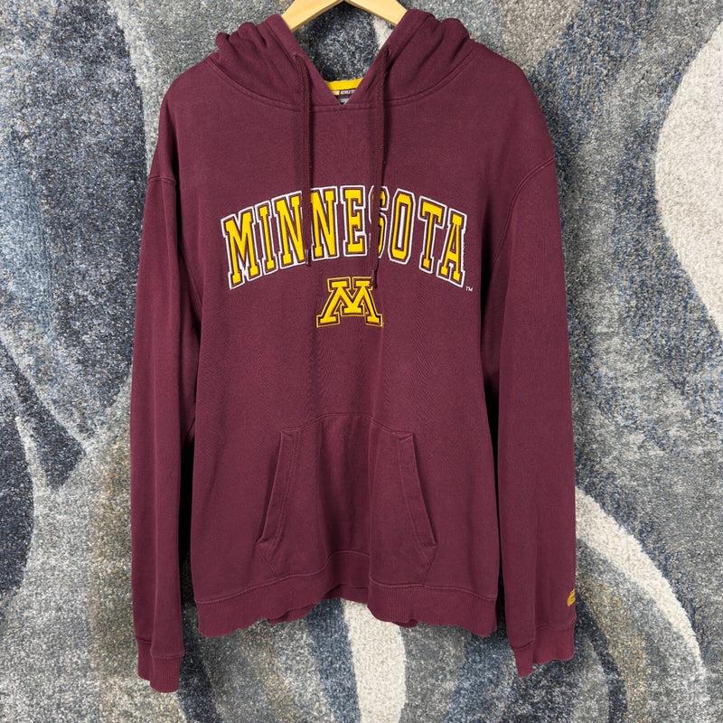 Colosseum Minnesota Gophers Hoodie Mens XL Maroon Gold NCAA