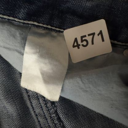 Mens Bootcut Jeans 38x30 Light Wash Western Flap Pocket Y2K