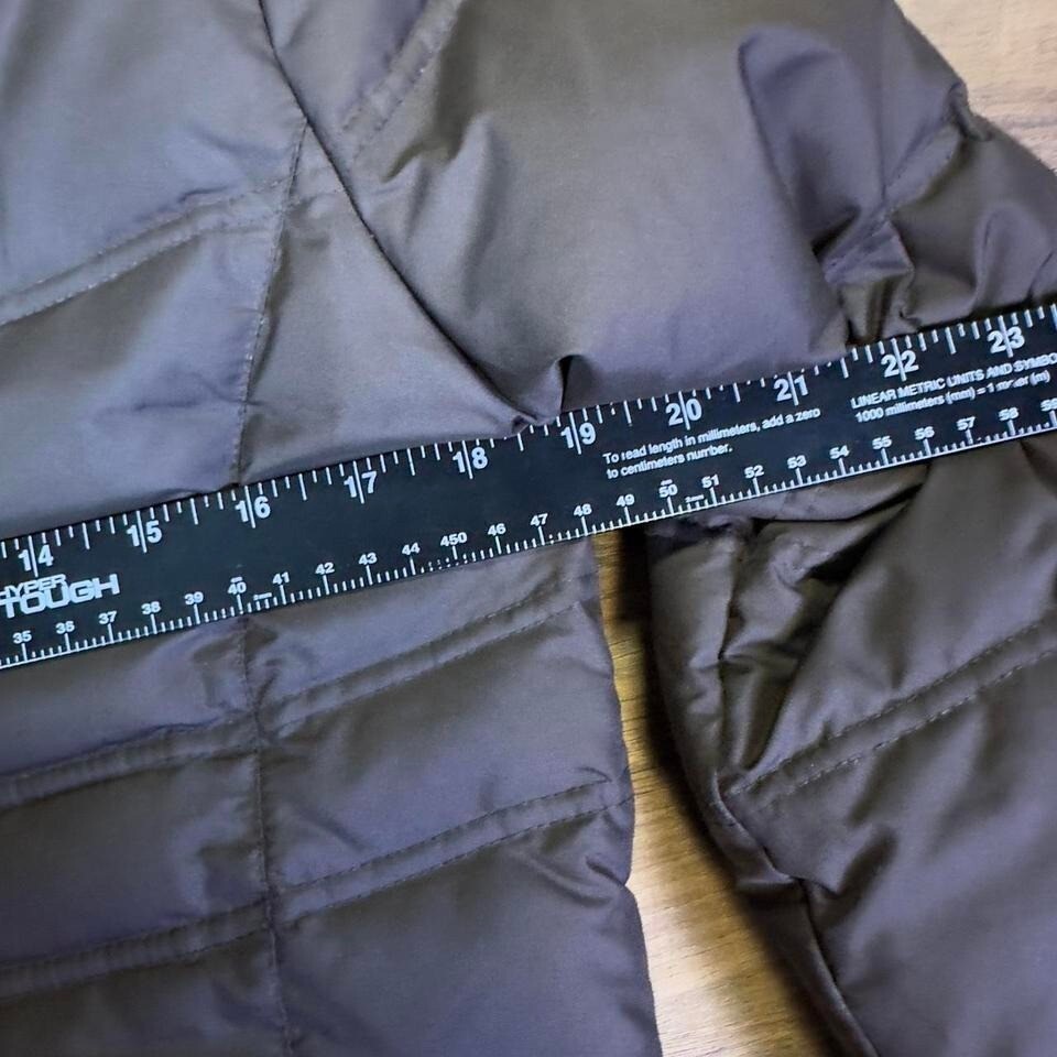 Eddie Bauer Women's Goose Down Jacket Small Brown 700 Fill Power