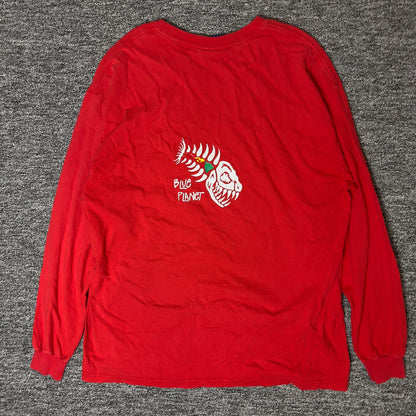 Blue Planet Surf Hawaii Long Sleeve Tee Mens XL Red Fish