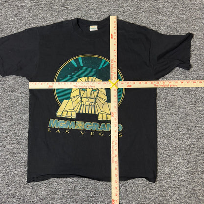 Vintage 1993 MGM Grand Las Vegas Lion Tee Large Black Casino
