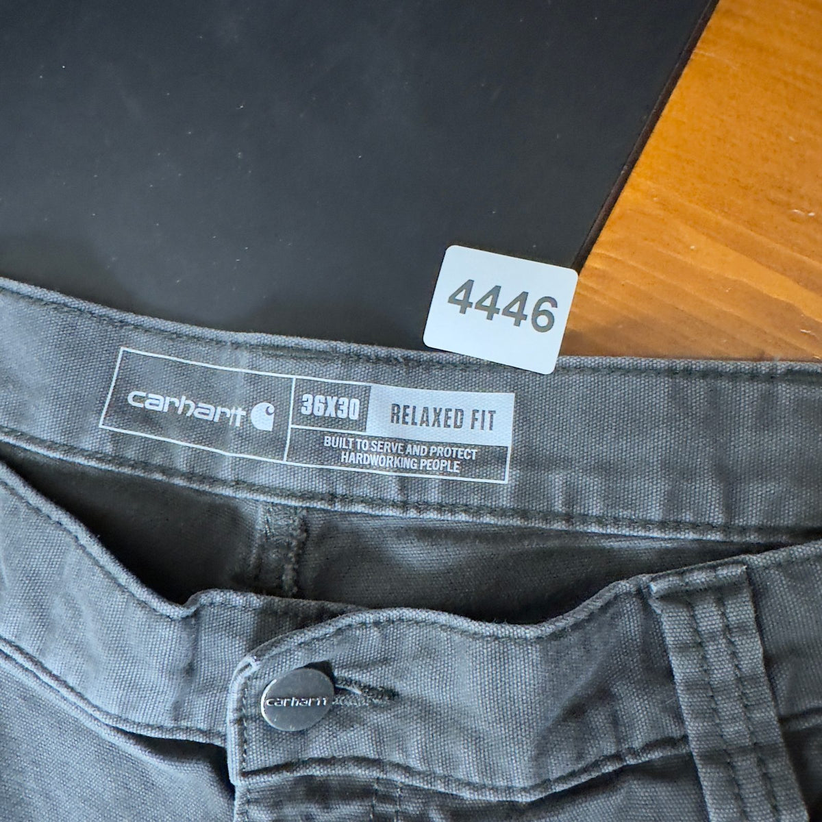 Carhartt Relaxed Fit Pants Mens 36x30 Gray Baggy Workwear