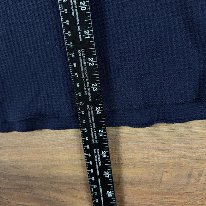 Vintage J.E. Morgan Mens XL Navy Blue Thermal Shirt