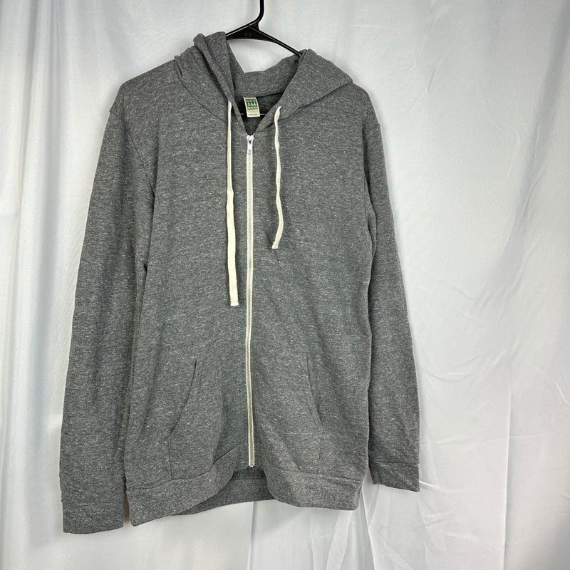 Royal Apparel Eco Tri Blend Zip Hoodie Mens L Gray USA NWT