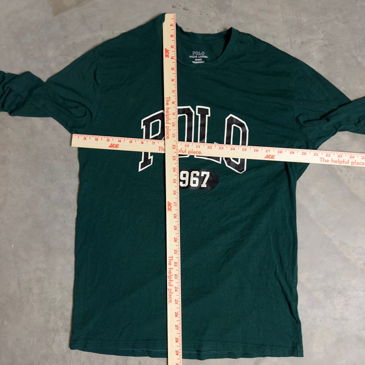 Polo Ralph Lauren 1967 Long Sleeve Tee Mens M Green
