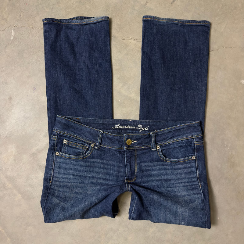 American Eagle Slim Boot Jeans Womens Size 12 Dark Wash