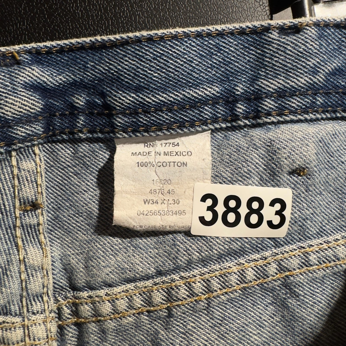 Denim Carpenter Jeans Mens 34x30 Medium Wash Baggy