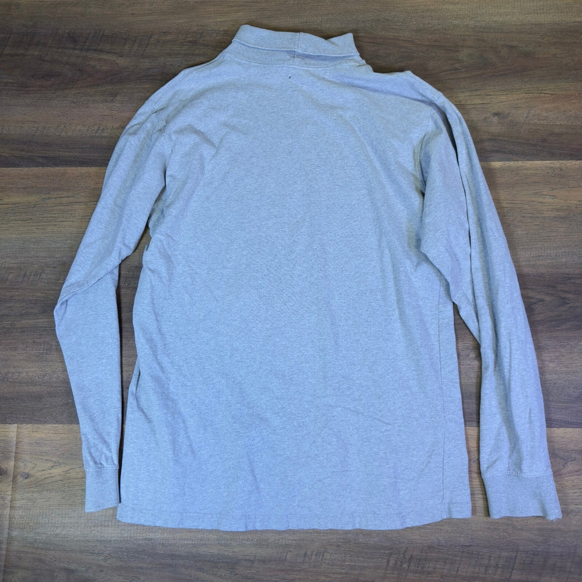 Carhartt Mens XL Tall Mock Neck Long Sleeve Shirt Heather Gray Distressed Cotton