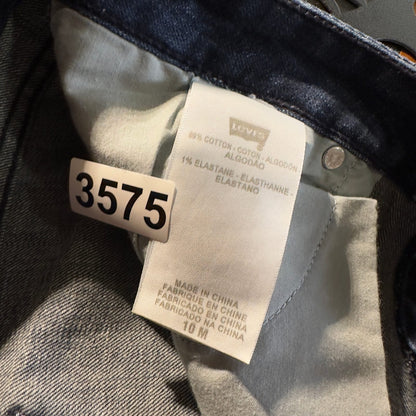 Levi's 853 Mid Rise Boot Jeans Womens 10M Dark Wash