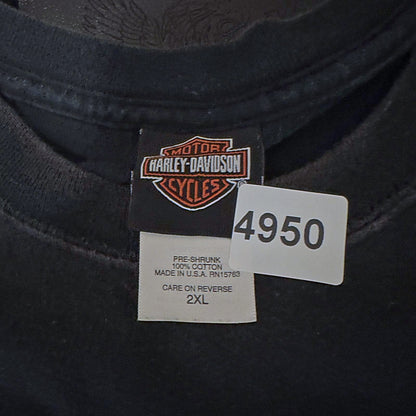 Vintage Harley Davidson Faribault MN Tee Mens 2XL Black