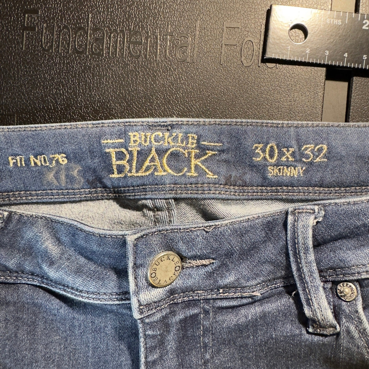 Buckle Black Fit No. 76 Skinny Jeans Womens 30x32 Dark Blue