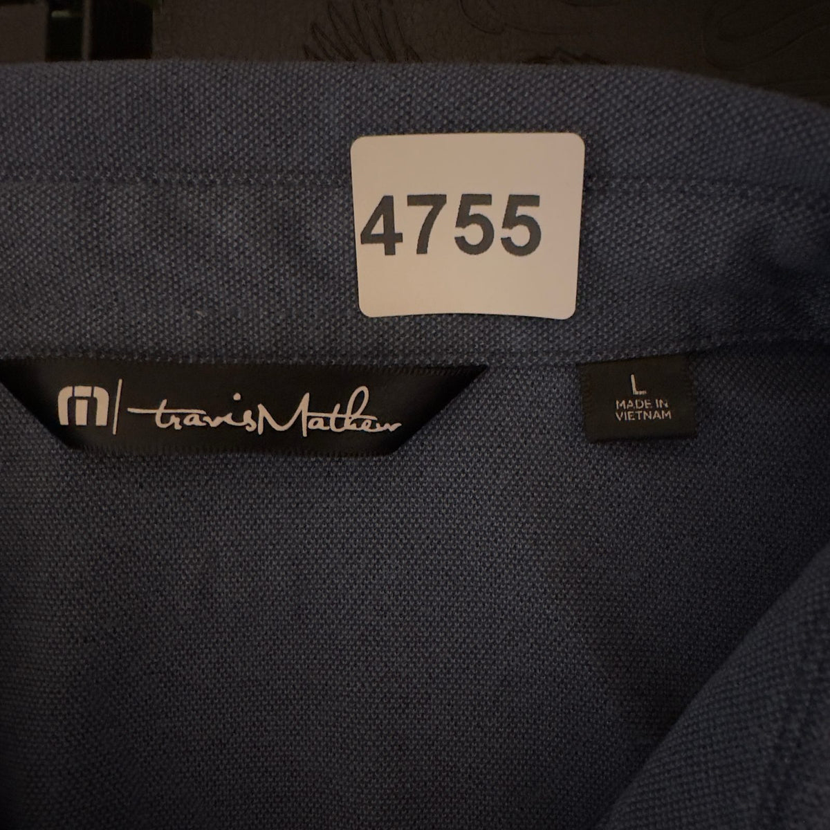 TravisMathew Polo Mens L Navy Blue Short Sleeve Golf
