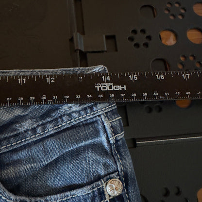 Vintage Miss Me Bootcut Jeans Womens 27 Blue Embellished