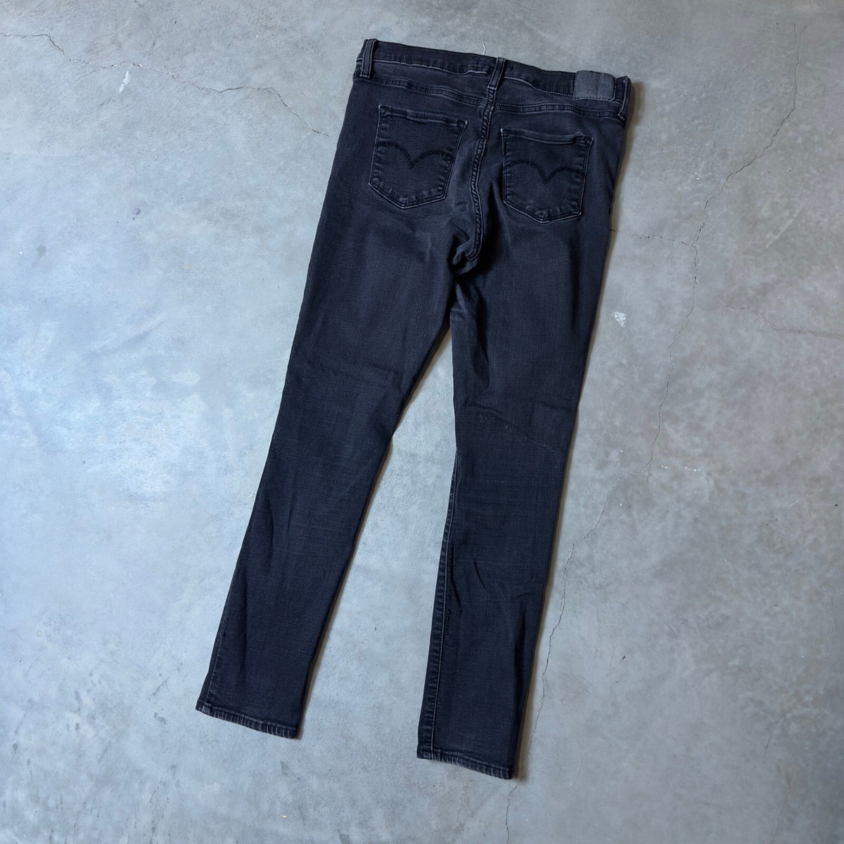 Levi's 711 Skinny Jeans Womens 31x30 Charcoal Gray Stretch