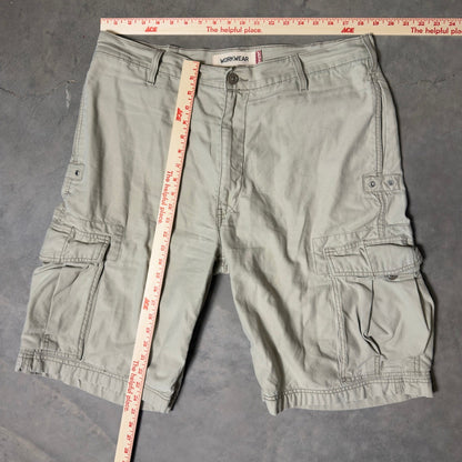 Levi's Workwear Cargo Shorts Mens 36 Khaki Baggy Gorpcore