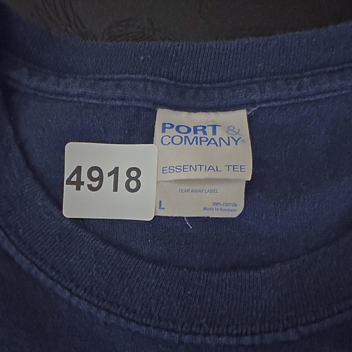 Port & Company Rapid Tac Tee Mens L Navy Graphic Workwear
