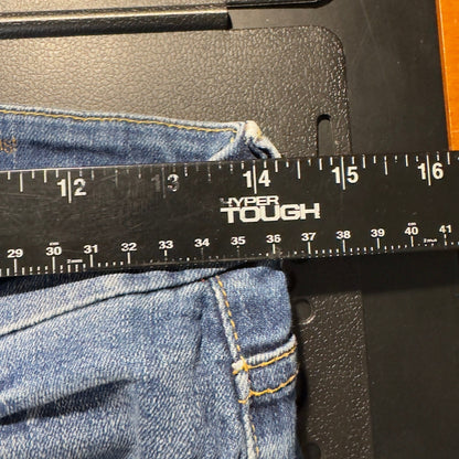 7 For All Mankind High Waist Skinny Jeans Womens 28 Blue