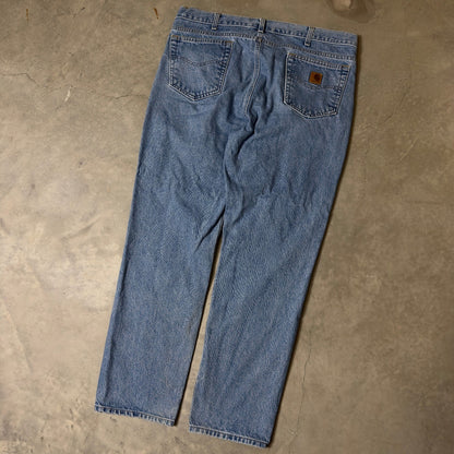 Vintage Carhartt Denim Jeans Mens 38x31 Baggy