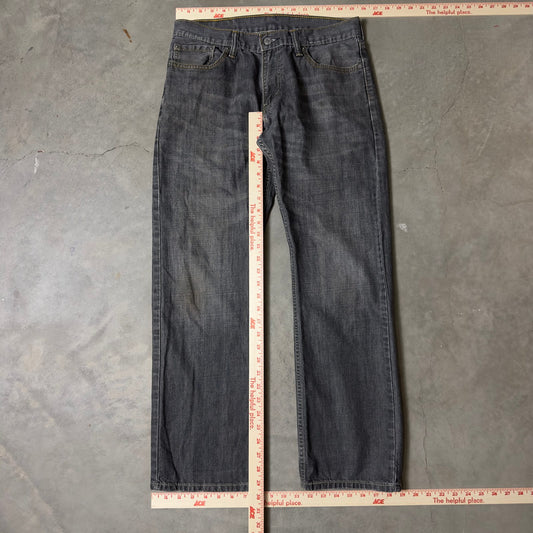 Levi's 514 Straight Jeans Mens 32x30 Faded Charcoal Gray