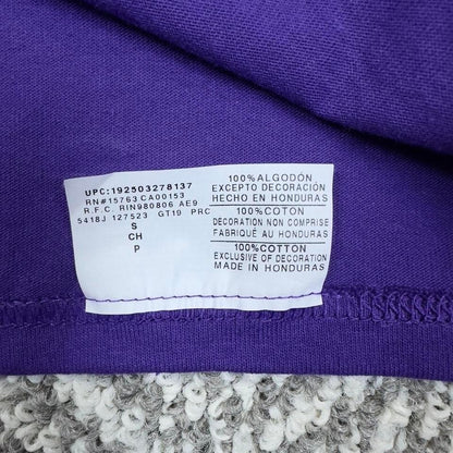 Champion T Shirt Unisex Small Purple Cotton Basic Streetwear