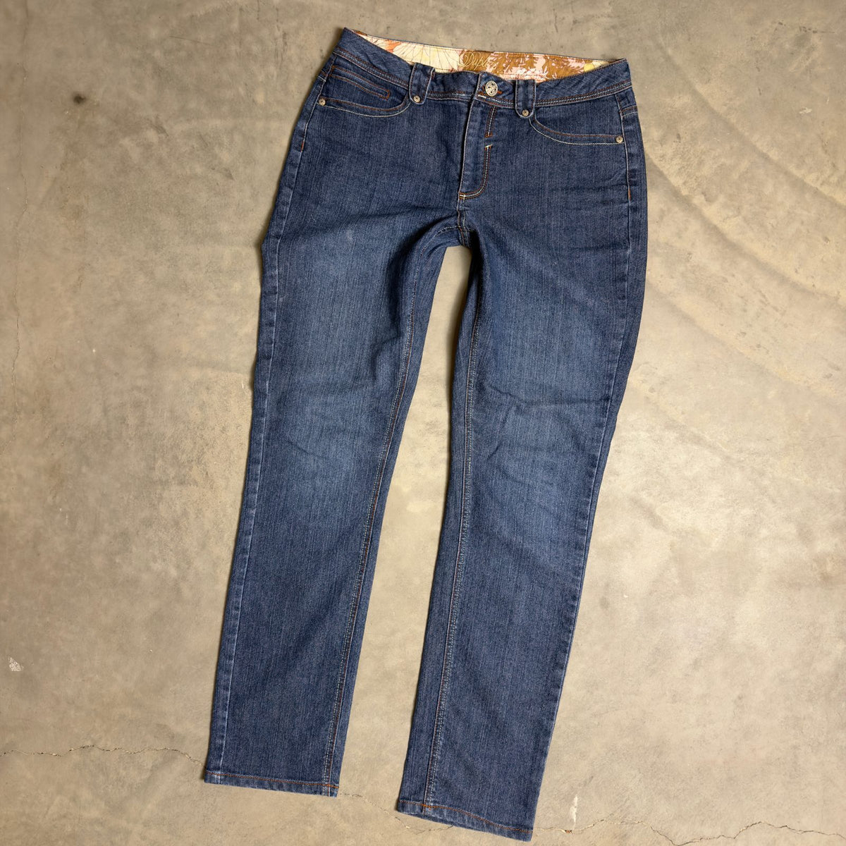 Daytrip Baggy Straight Jeans Womens 8 Blue
