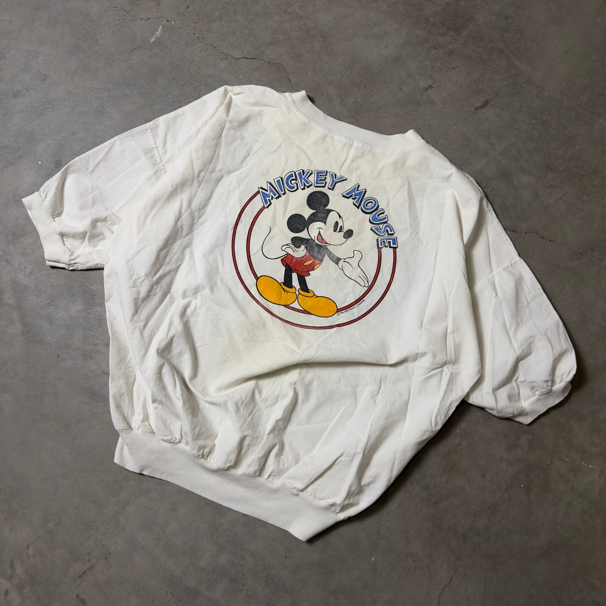 Vintage Disney Mickey Mouse Graphic TShirt Unisex XL White