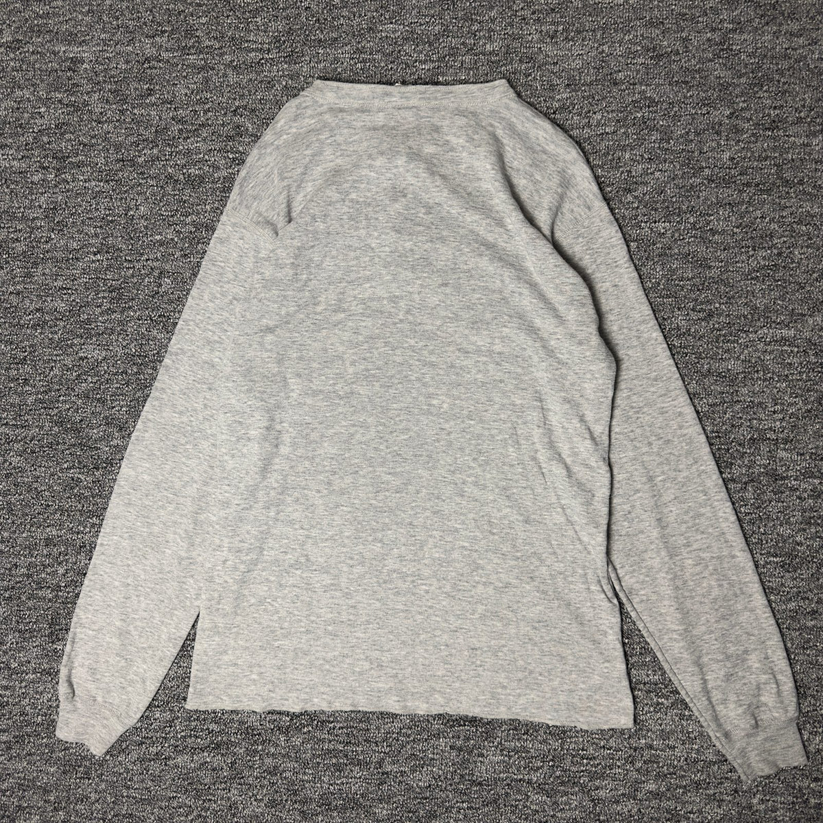 Greatland Sportswear Henley Long Sleeve Mens XL Gray USA