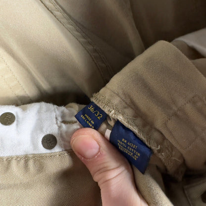 Polo Ralph Lauren Straight Leg Chinos Mens 36x32 Tan Khaki