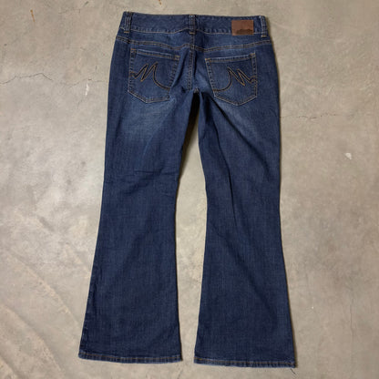 Maurices Bootcut Jeans Womens 9/10 Short Dark Wash Stretch
