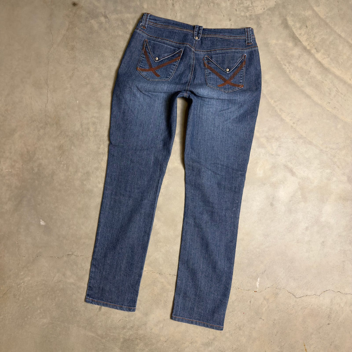 Daytrip Baggy Straight Jeans Womens 8 Blue