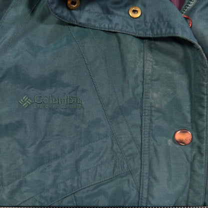 Vintage Columbia Parka Womens Large Green Outdoor Jacket